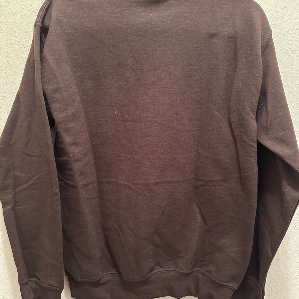 BRAND NEW SAMPLE GILDAN FAITH OVER FEAR COLLAR EMBROIDERED SWEATSHIRT SIZE SMALL - Picture 4 of 4